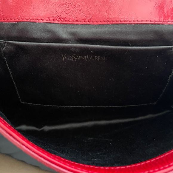 SAINT LAURENT Belle De Jour Clutch Red - Picture 9 of 11